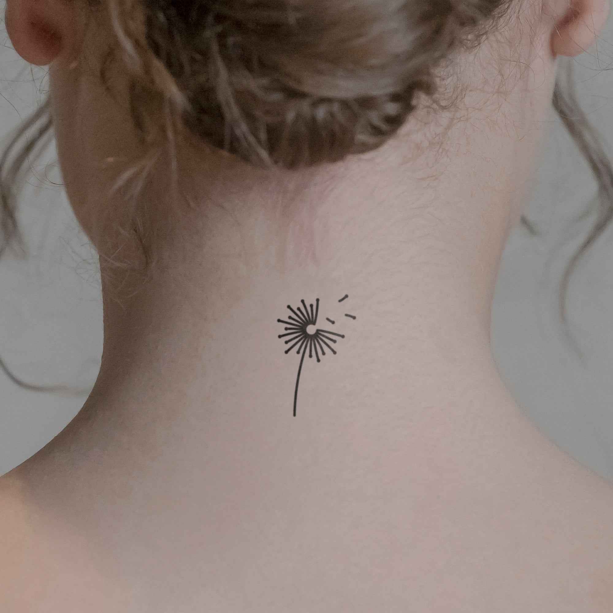 Minimalist Blown Dandelion Temporary Tattoo (Set of 3) – Small Tattoos