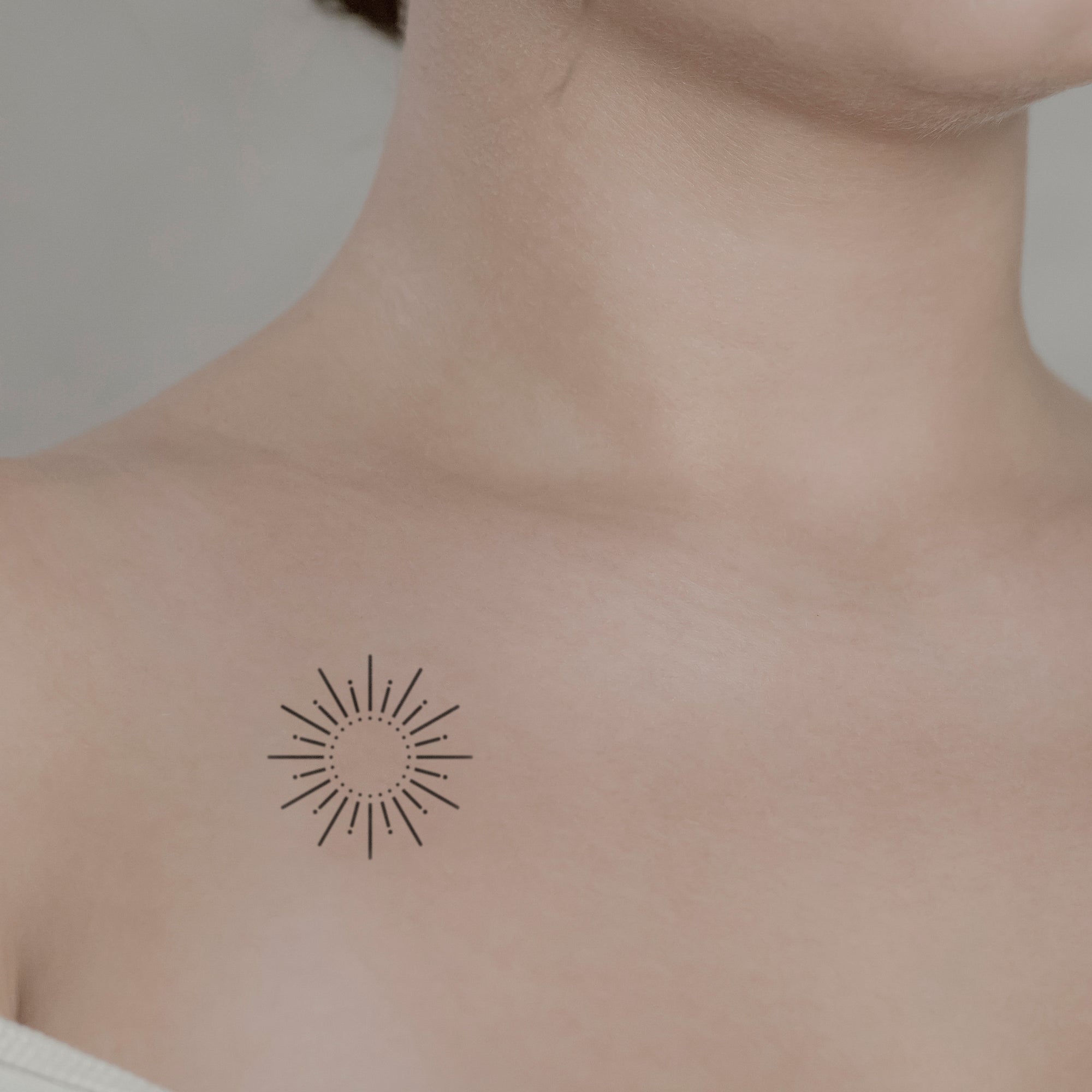 Minimalist Wave and Sun Temporary Tattoo - Set of 3 – Little Tattoos