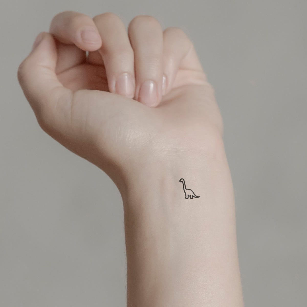 Brontosaurus tattoo | Dinosaur tattoos, Simple wrist tattoos, Tattoos