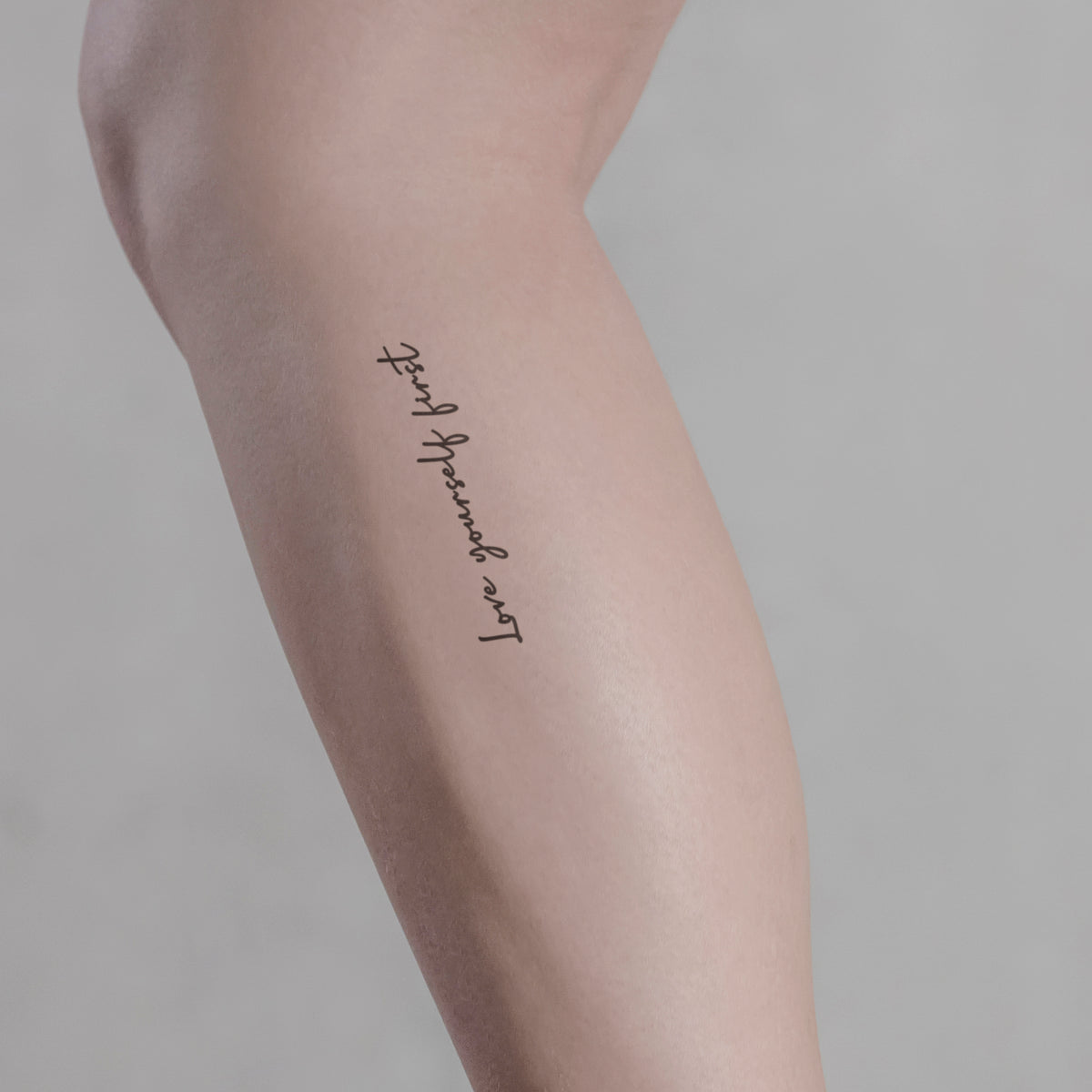 Amazon.com : 5 x Don't forget to love yourself - temporary Skin Tattoo -  Lettering in black (5) : Beauty & Personal Care