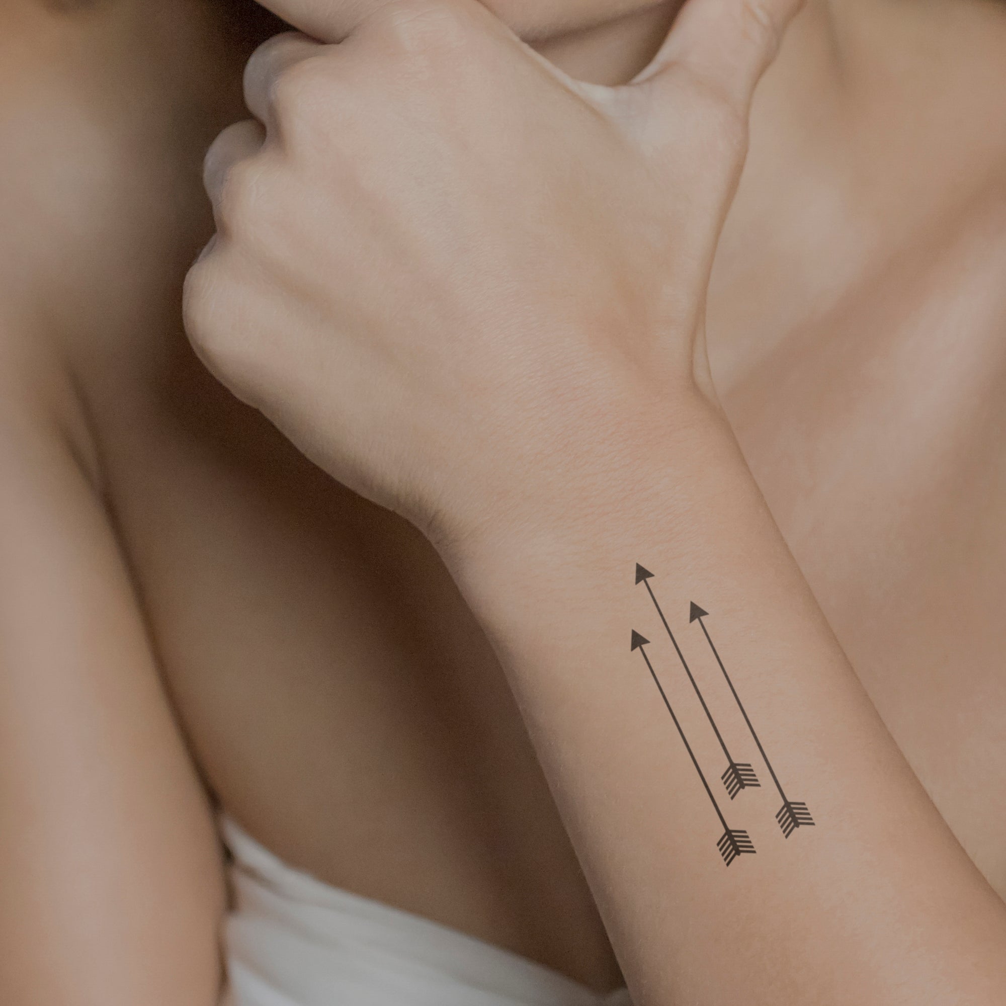 Bow and Arrow Temporary Tattoo (Set of 3) – Small Tattoos