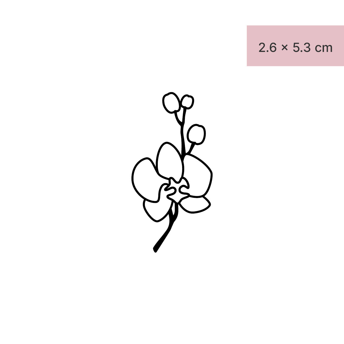 Schöne Orchidee Tattoo von minink, der Marke für temporäre Tattoos.