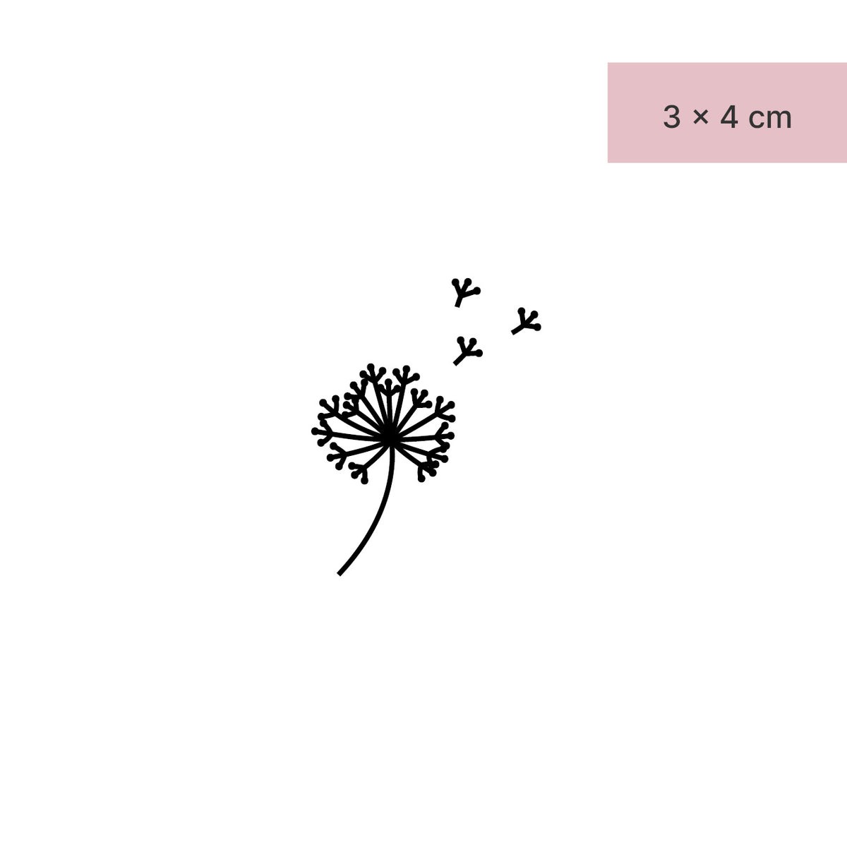Dandelion With Hearts. Black And White Dandelion With Flying Seeds. Vector  Illustration Of A Summer Flower. Silhouette Dandelion. Tattoo. Royalty Free  SVG, Cliparts, Vectors, and Stock Illustration. Image 129544525.