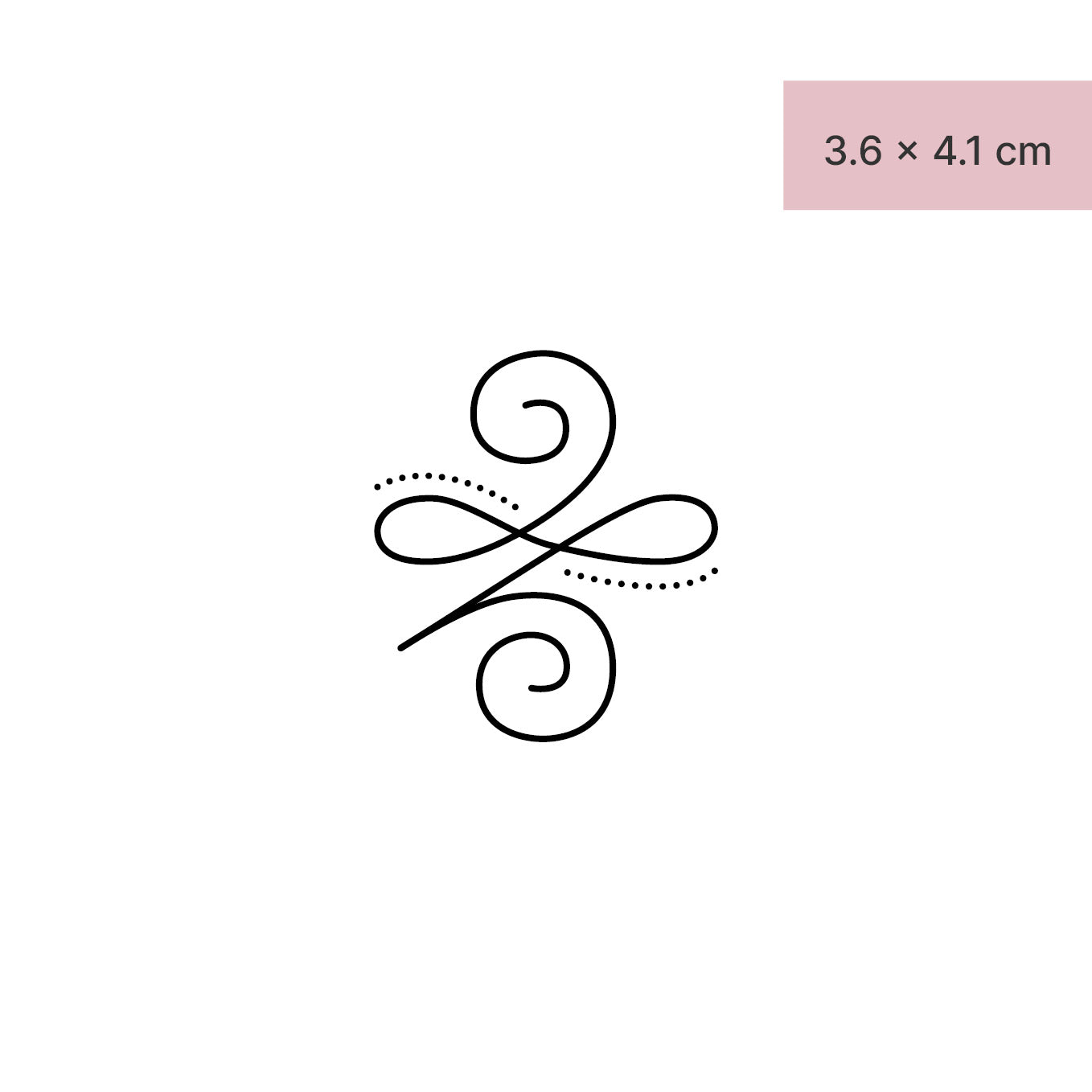 Stärke Symbol Tattoo von minink, der Marke für temporäre Tattoos.
