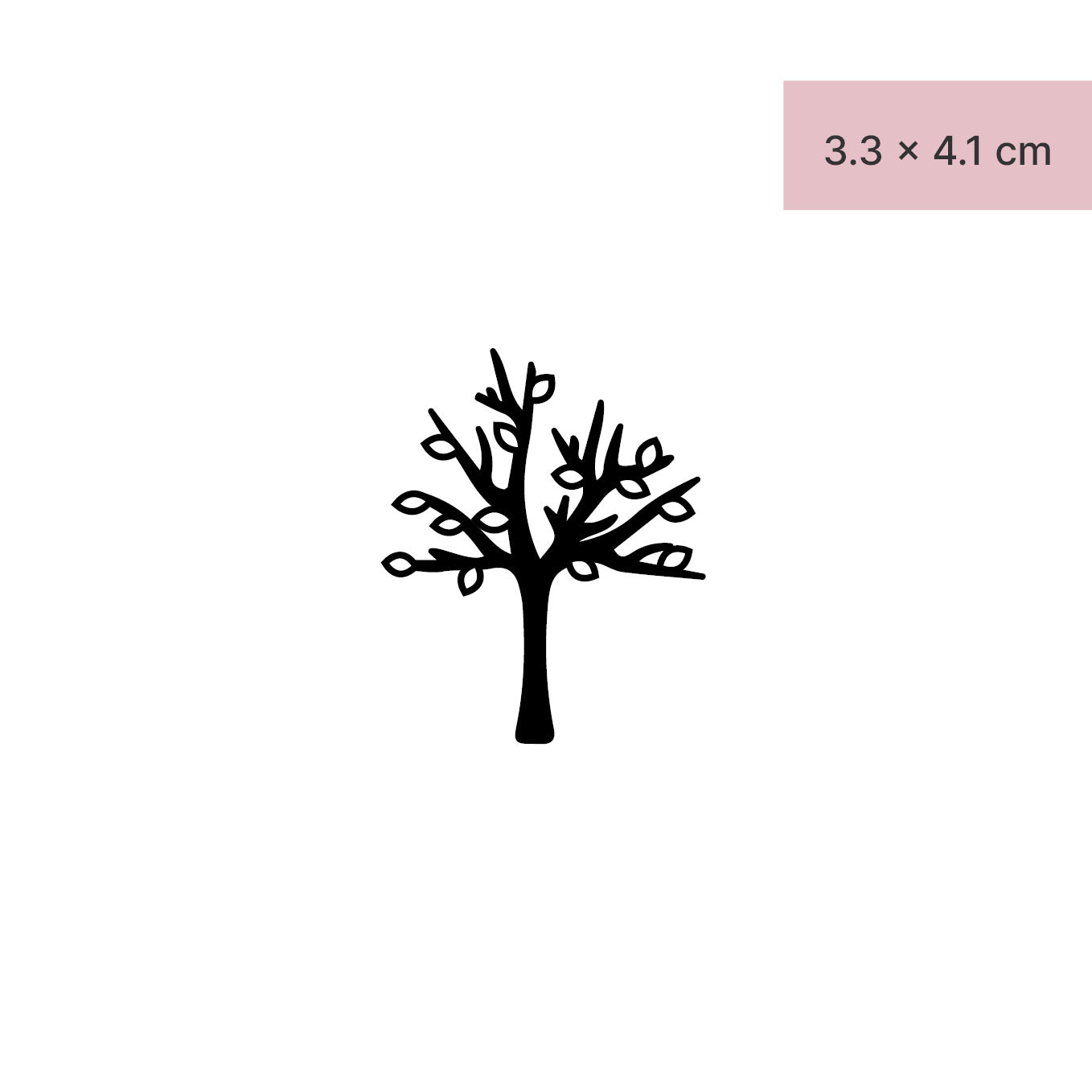 Baum mit Blätter Tattoo von minink, der Marke für temporäre Tattoos.