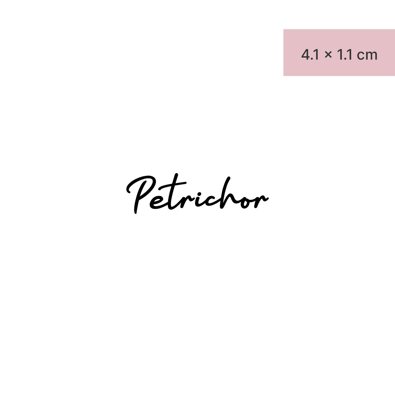 Petrichor Tattoo von minink, der Marke für temporäre Tattoos.