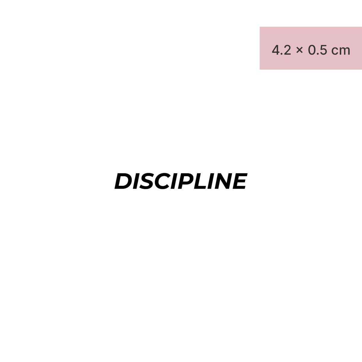 DISCIPLINE