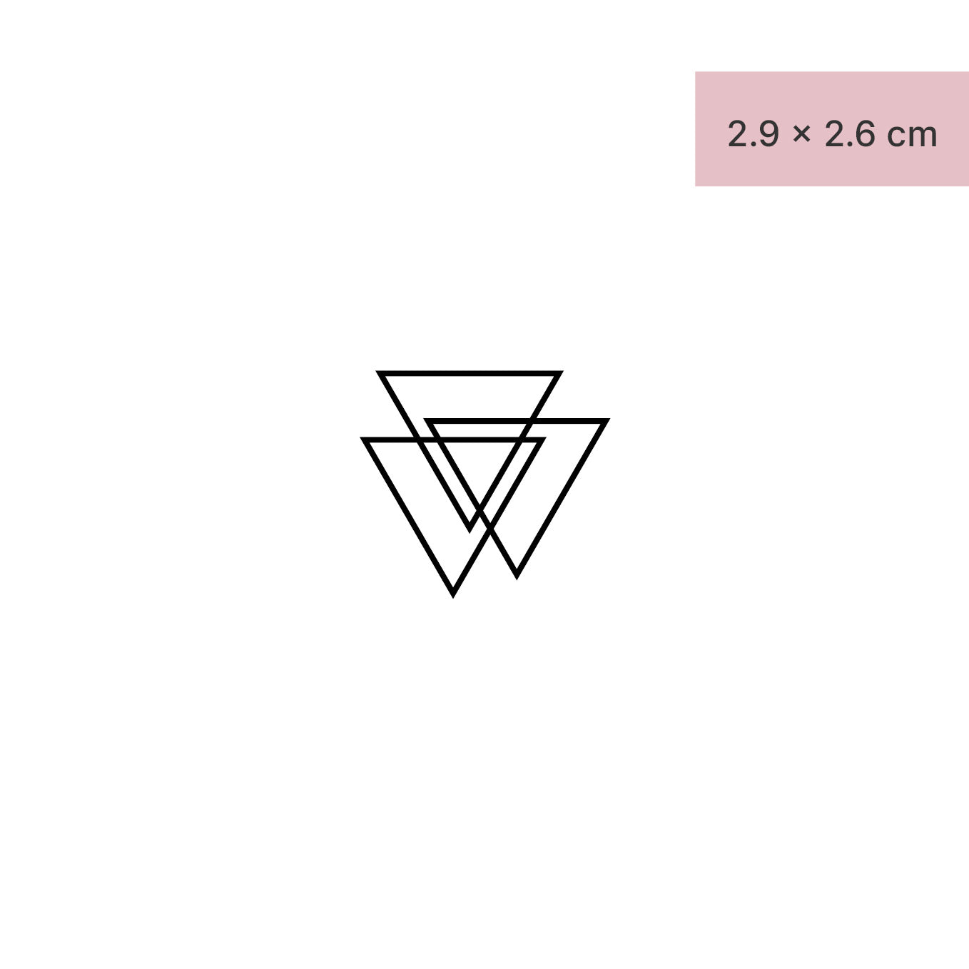 Buy Triangle Tattoo Waterproof Men and Women Temporary Body Tattoo Online  In India At Discounted Prices